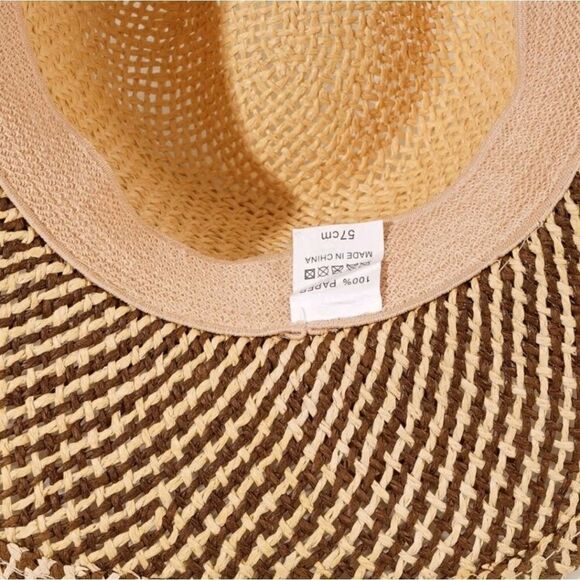 Chain Decor Fringe Trim Straw Hat - Picture 3 of 3